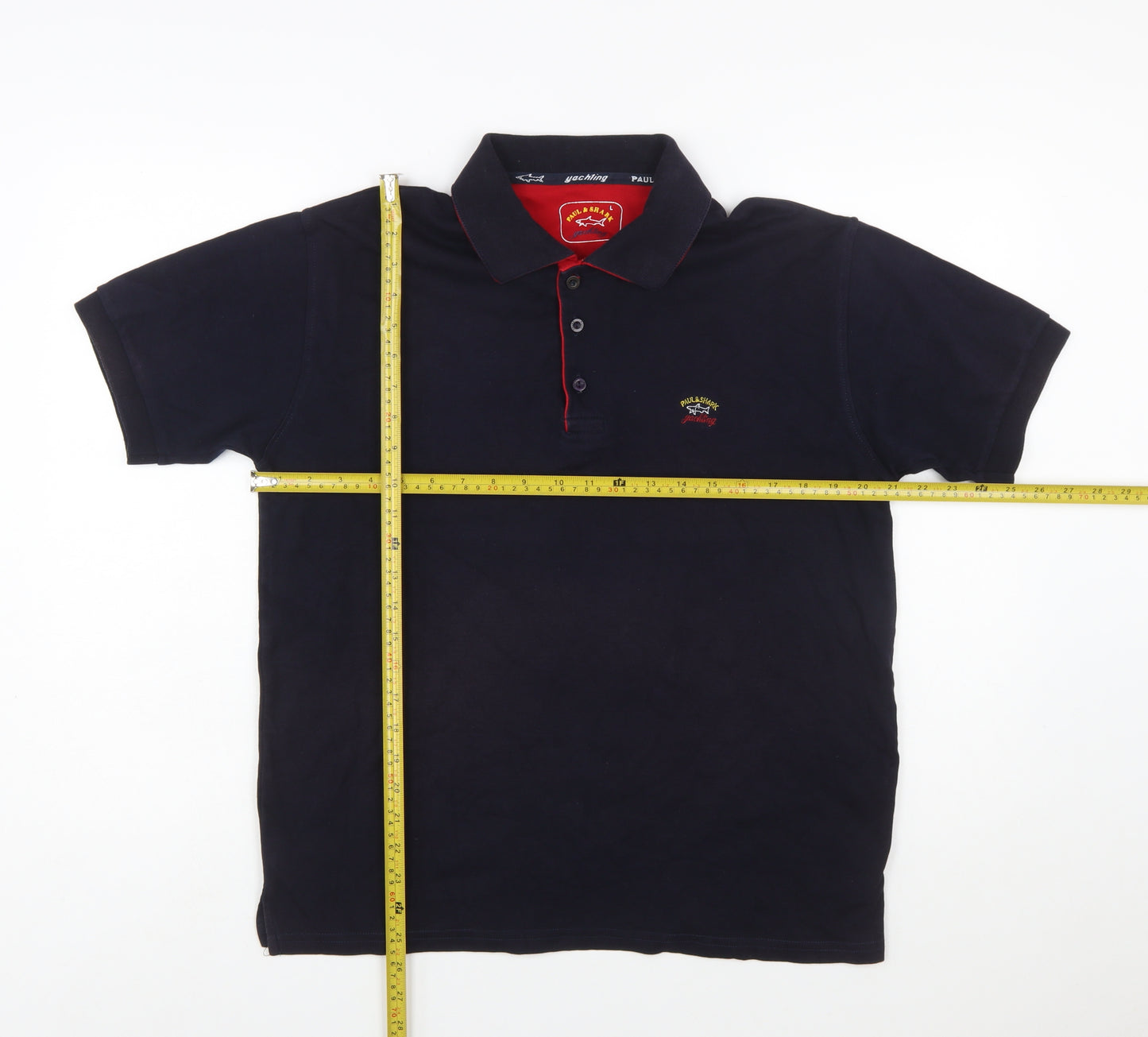 Paul & Shark Men's Blue Regular Fit Cotton Polo Shirt Size L