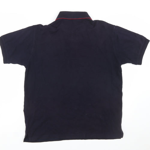 Paul & Shark Men's Blue Regular Fit Cotton Polo Shirt Size L