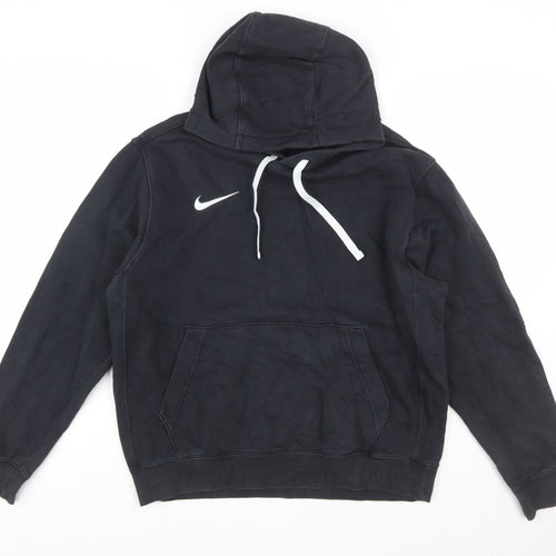 Nike Men's Black Hoodie M Pullover Cotton Blend Sportswear