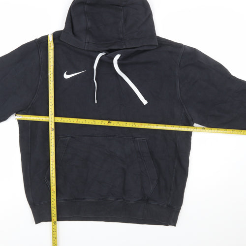 Nike Men's Black Hoodie M Pullover Cotton Blend Sportswear