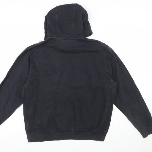 Nike Men's Black Hoodie M Pullover Cotton Blend Sportswear