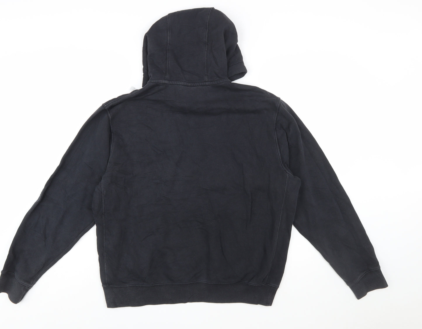 Nike Men's Black Hoodie M Pullover Cotton Blend Sportswear