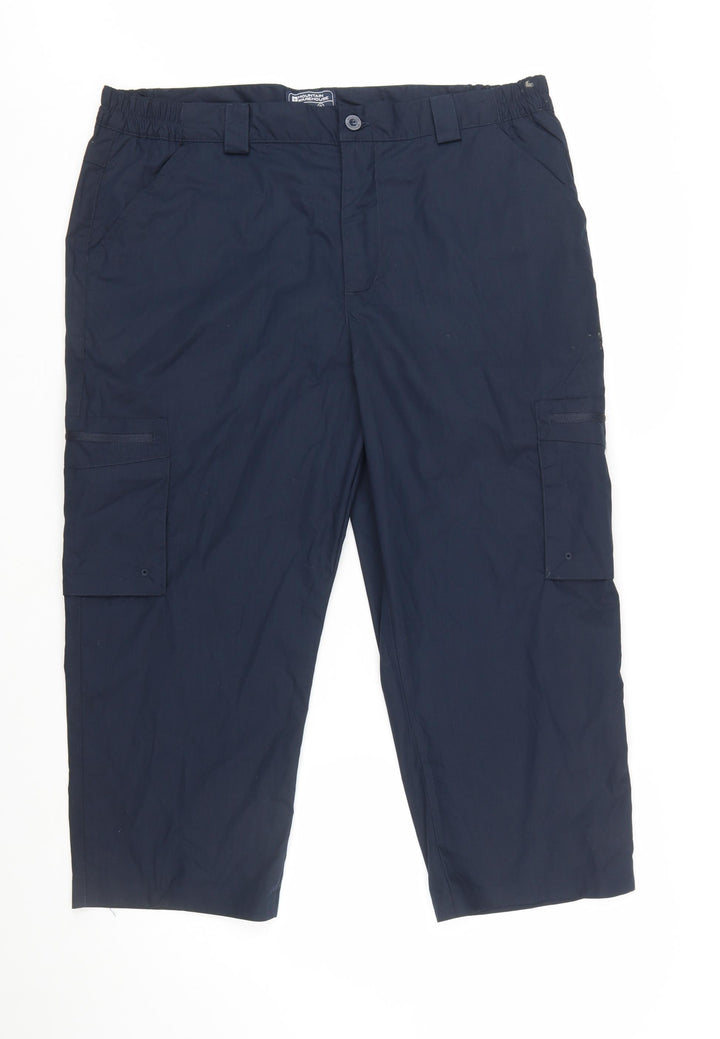 Mountain Warehouse Men's Blue Cargo Trousers Size L 36R Quick Dry