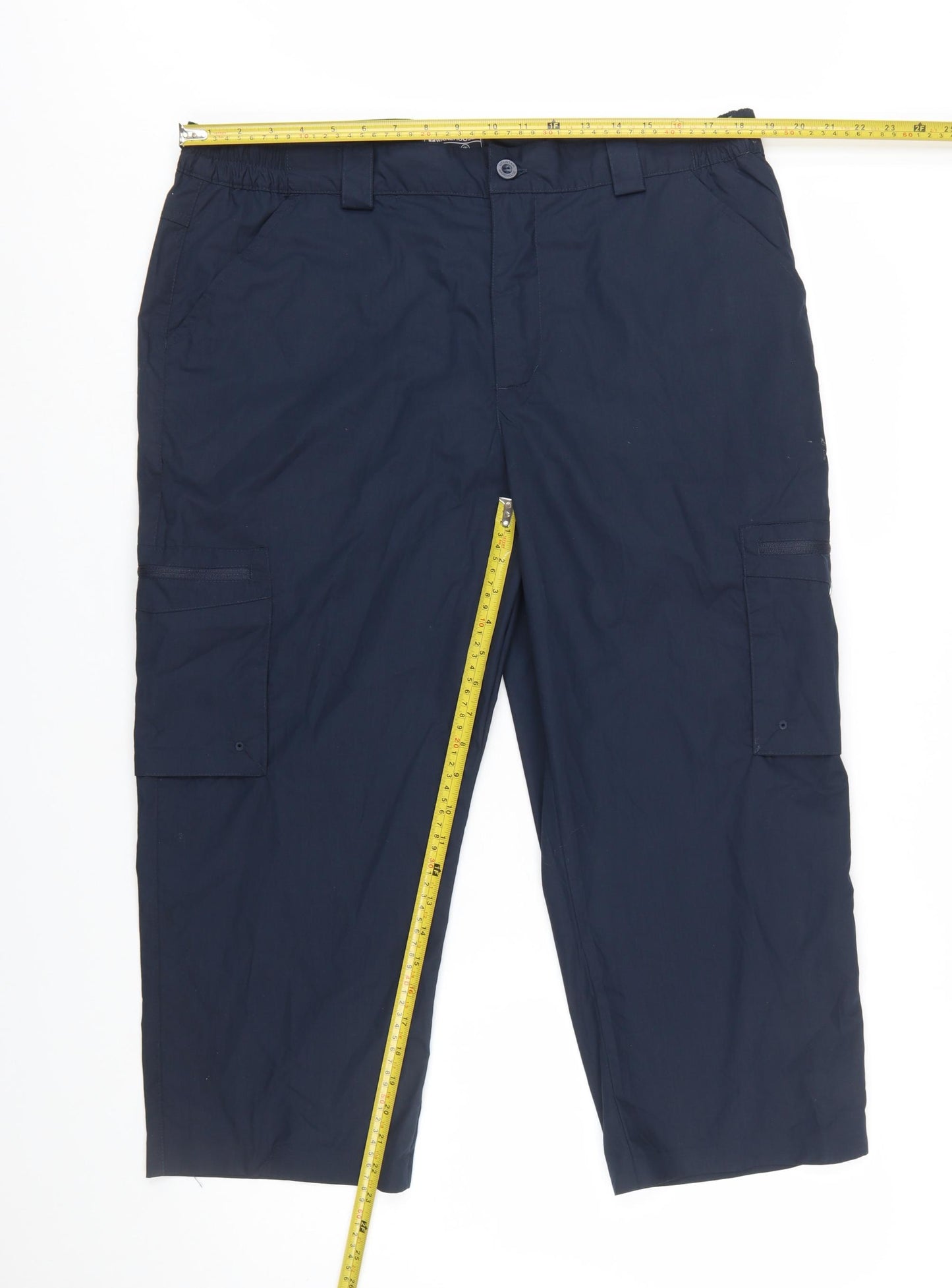 Mountain Warehouse Men's Blue Cargo Trousers Size L 36R Quick Dry