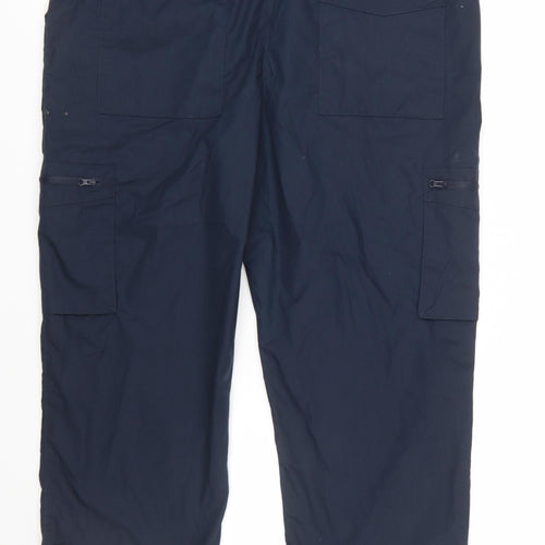 Mountain Warehouse Men's Blue Cargo Trousers Size L 36R Quick Dry