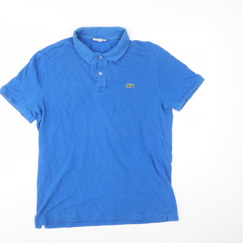 Lacoste Men's Blue Slim Fit Cotton Polo Shirt Size XL