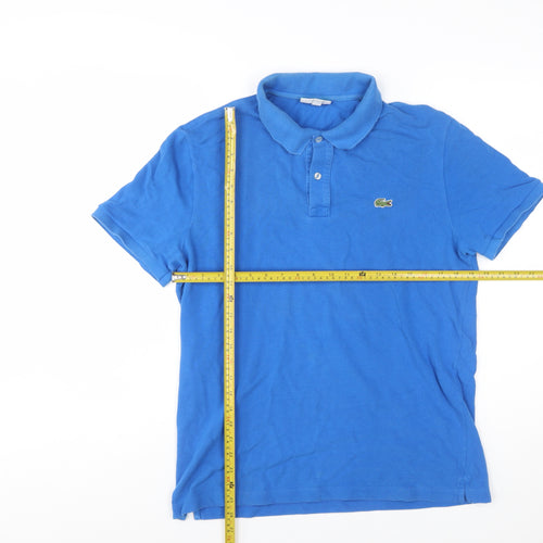 Lacoste Men's Blue Slim Fit Cotton Polo Shirt Size XL
