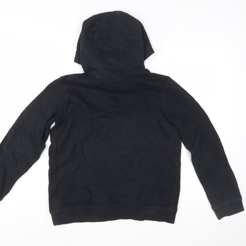 Nike Boys Black Pullover Hoodie Size L 147-158cm Cotton Blend Standard Fit
