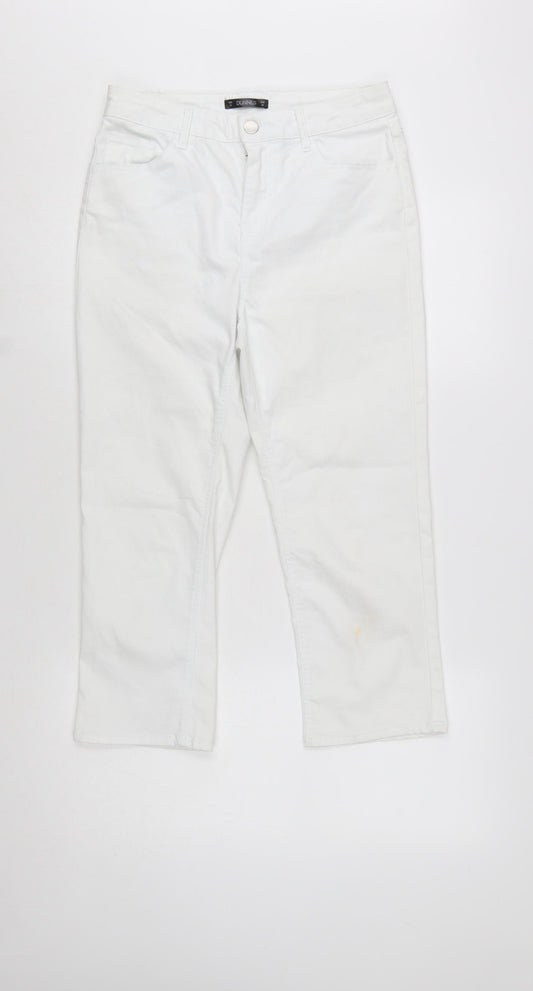 Dunnes Women’s White Cropped Stretch Jeans Size 10