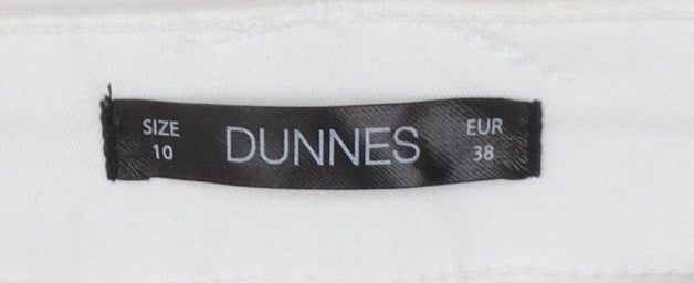 Dunnes Women’s White Cropped Stretch Jeans Size 10
