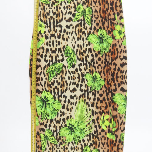 Missguided Women's Multicoloured Animal Print Bodycon Dress Size 8