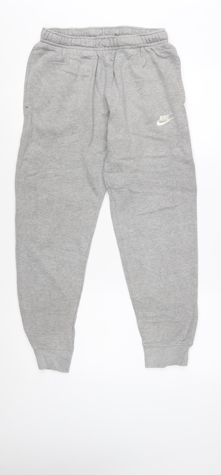Nike Men's Grey Jogger Sweatpants Small Regular Fit Fleece