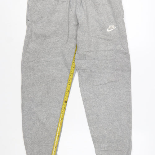 Nike Men's Grey Jogger Sweatpants Small Regular Fit Fleece