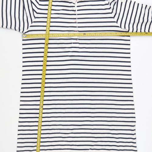 Joules Women’s Multicoloured Size 16 Striped Collared Shirt Dress