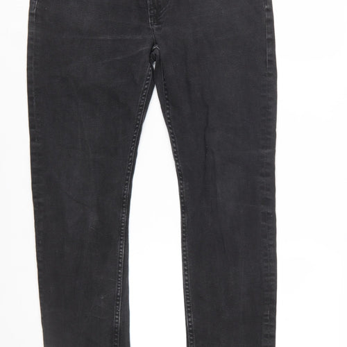 H&M Women Black Slim Skinny Jeans Size 14 Regular Fit Denim
