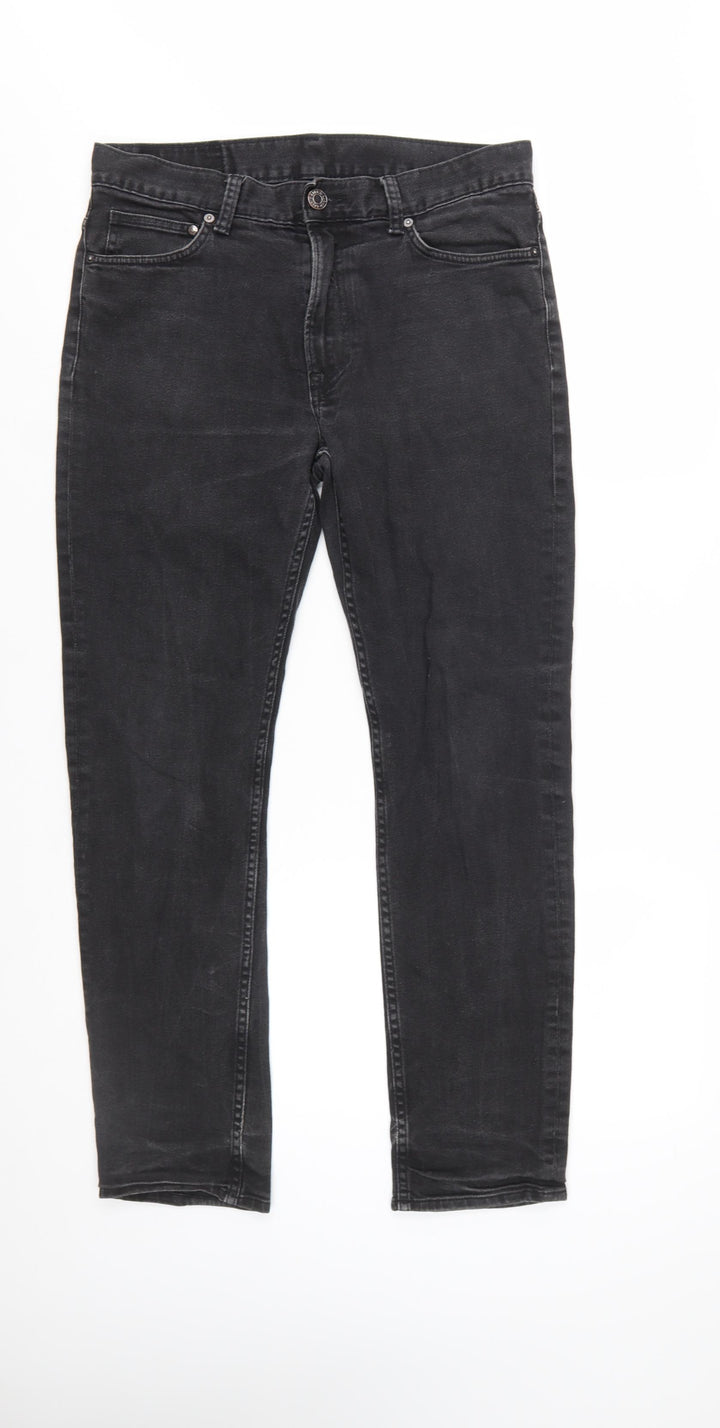 H&M Women Black Slim Skinny Jeans Size 14 Regular Fit Denim