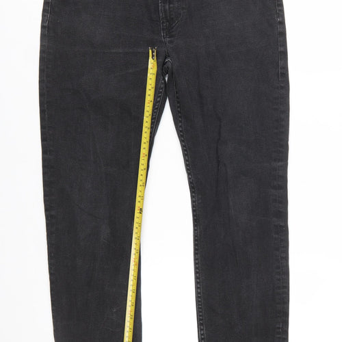 H&M Women Black Slim Skinny Jeans Size 14 Regular Fit Denim