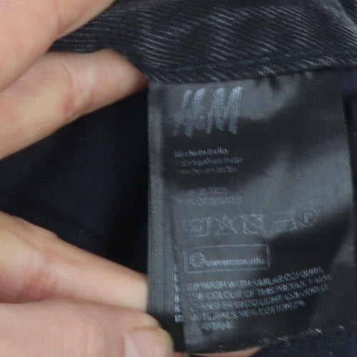 H&M Women Black Slim Skinny Jeans Size 14 Regular Fit Denim