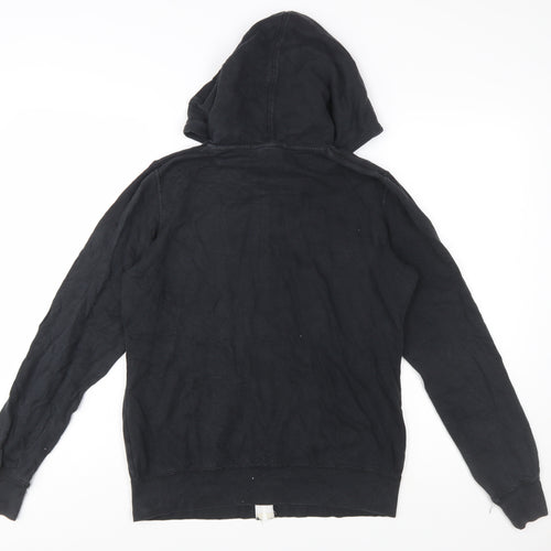 Nike Men's Black Full Zip Hoodie M Regular Fit Fleece Sportswear