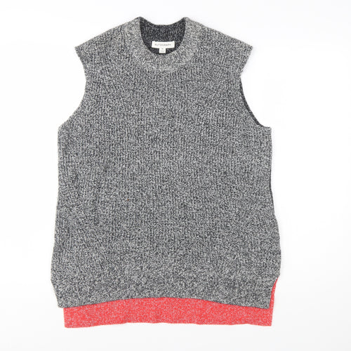 Marks and Spencer Women's Grey Knit Sleeveless Vest Jumper M