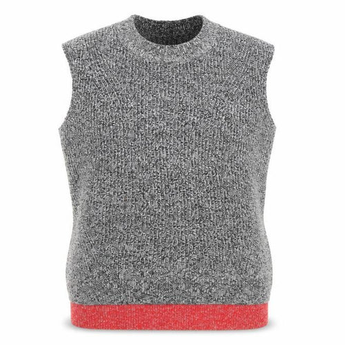 Marks and Spencer Women's Grey Knit Sleeveless Vest Jumper M