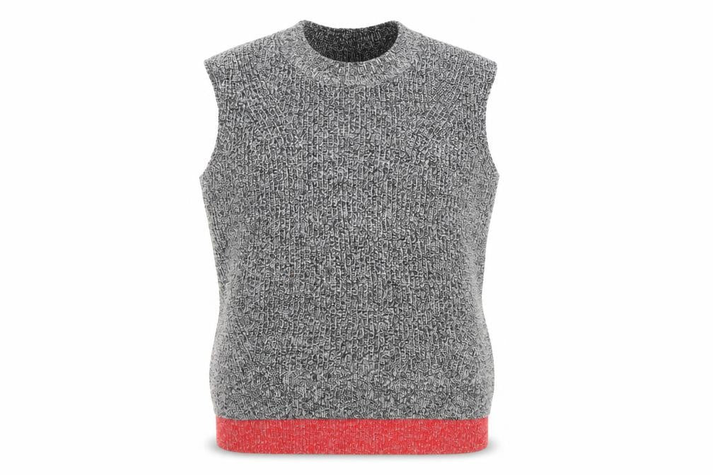 Marks and Spencer Women's Grey Knit Sleeveless Vest Jumper M