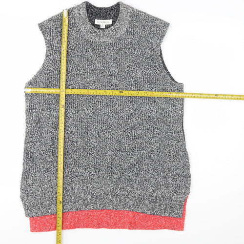 Marks and Spencer Women's Grey Knit Sleeveless Vest Jumper M