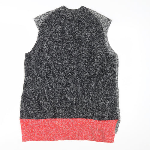 Marks and Spencer Women's Grey Knit Sleeveless Vest Jumper M