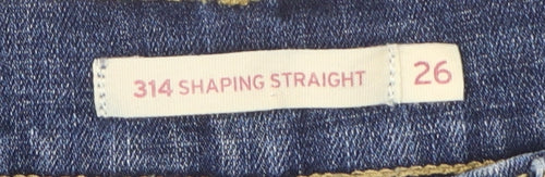 Levi’s Women Blue 314 Shaping Straight Stretch Jeans Size 26