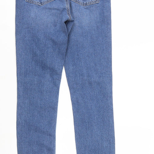 Warehouse Women's Blue Straight Regular Fit Mid Rise Jeans UK 10