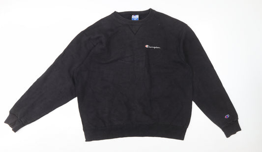 Champion Men's Black XL Pullover Crew Neck Sweatshirt