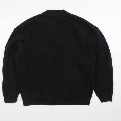 AllSaints Men's Black XS Pullover Crew Neck Sweatshirt
