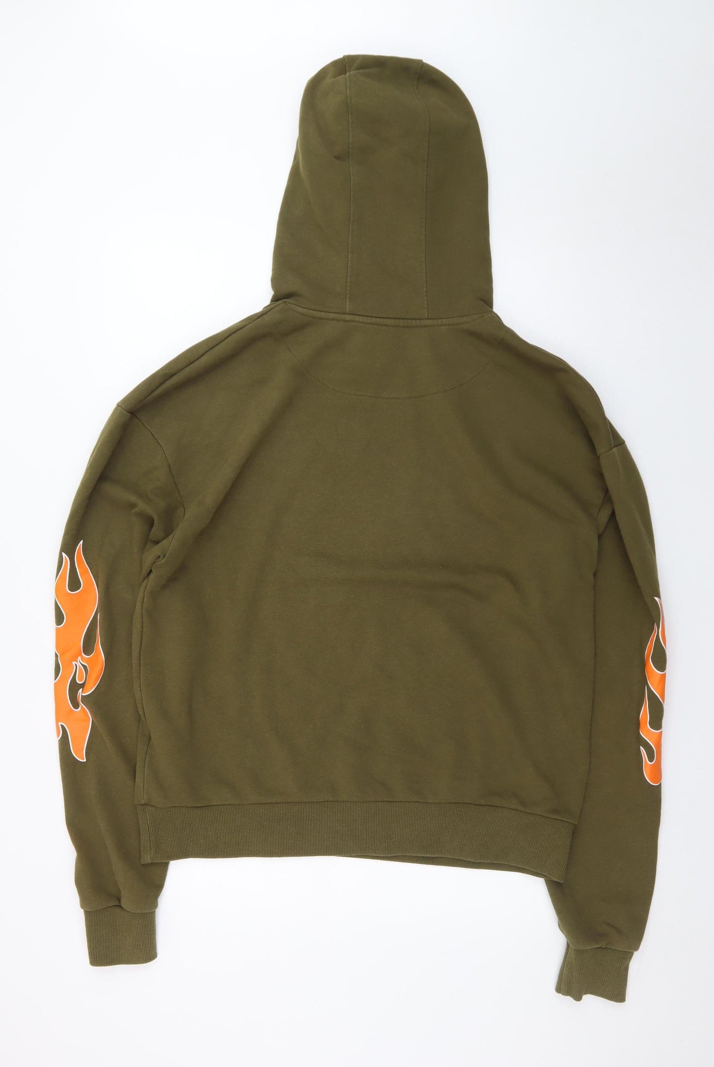 Night Addict Men's Green Graphic Skeleton Pullover Hoodie Size L