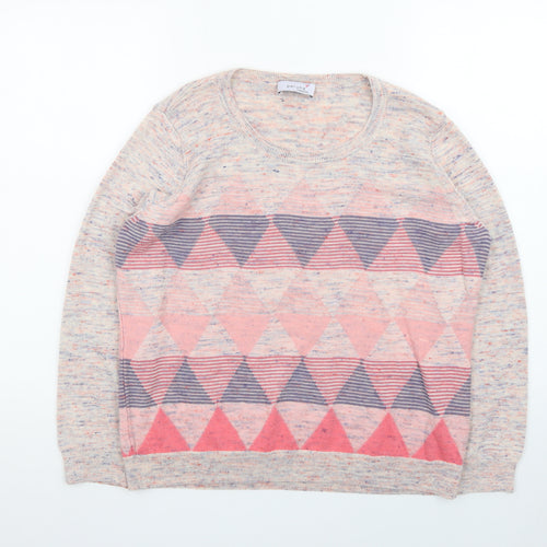 Marks and Spencer Women’s Multicoloured Argyle Knit Jumper Size 16