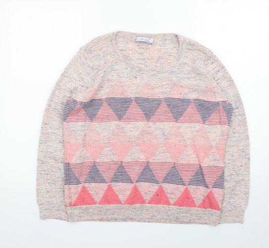 Marks and Spencer Women’s Multicoloured Argyle Knit Jumper Size 16