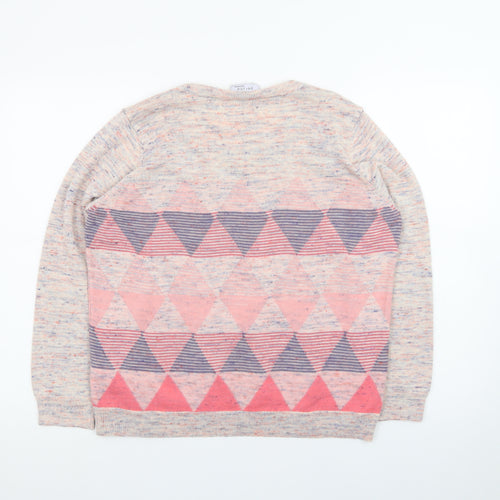 Marks and Spencer Women’s Multicoloured Argyle Knit Jumper Size 16