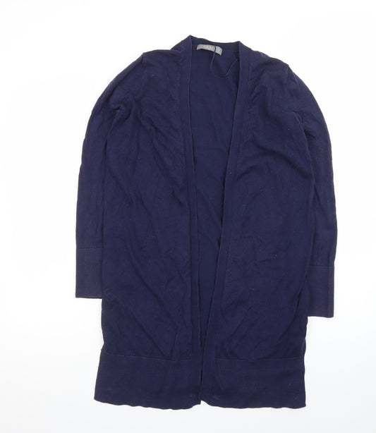 Oasis Women’s Blue Long Sleeve Open Knit Cotton Cardigan Size S