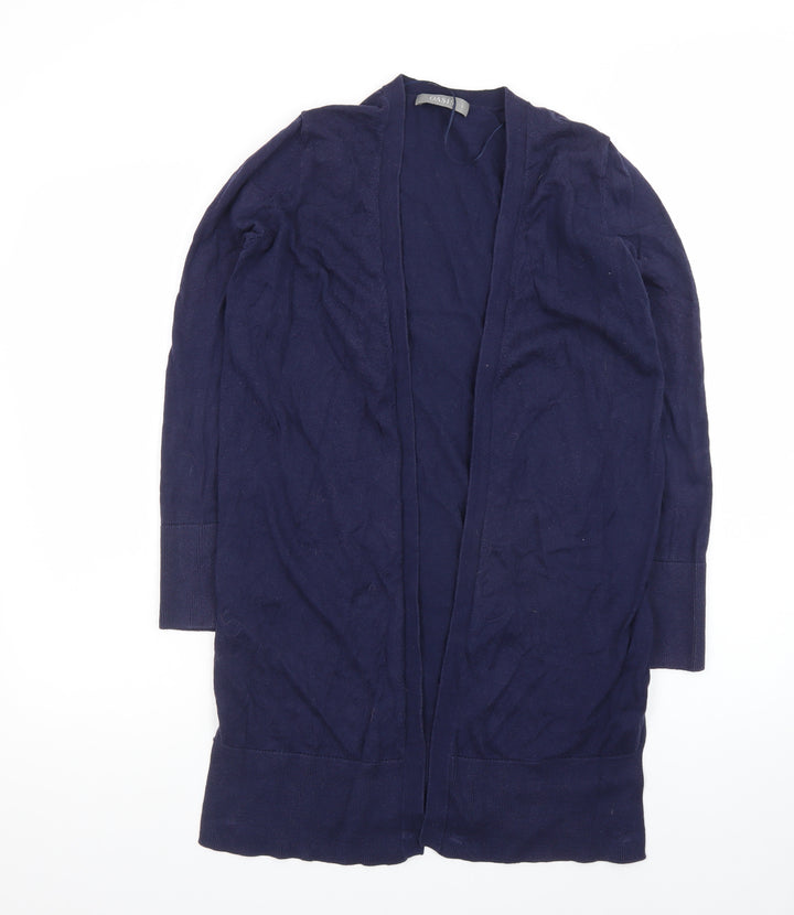 Oasis Women’s Blue Long Sleeve Open Knit Cotton Cardigan Size S