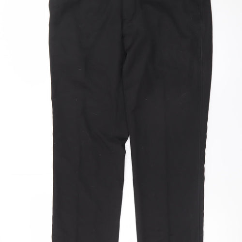 Marks and Spencer Mens Black Slim Fit Dress Trousers 34W 31L