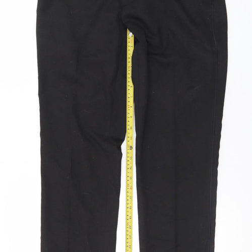 Marks and Spencer Mens Black Slim Fit Dress Trousers 34W 31L