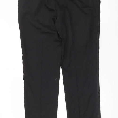 Marks and Spencer Mens Black Slim Fit Dress Trousers 34W 31L