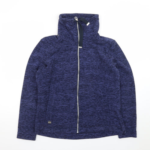 Regatta Womens Blue Soft Shell Fleece Zip Jacket Size 14