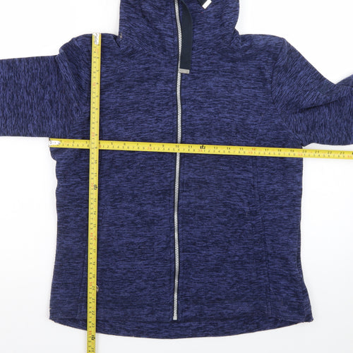 Regatta Womens Blue Soft Shell Fleece Zip Jacket Size 14
