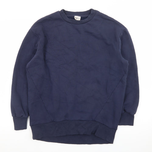 River Island Men's Blue Crew Neck Pullover Sweatshirt Size S