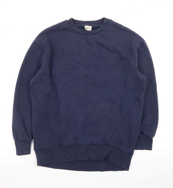 River Island Men's Blue Crew Neck Pullover Sweatshirt Size S