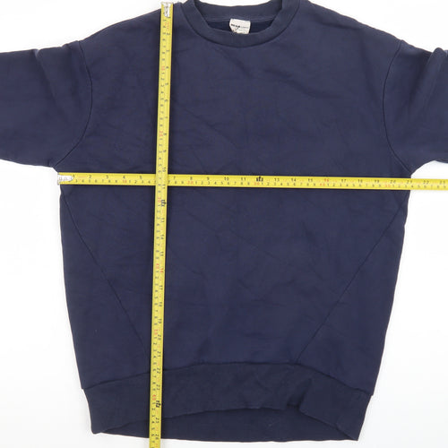 River Island Men's Blue Crew Neck Pullover Sweatshirt Size S