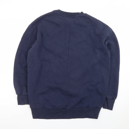 River Island Men's Blue Crew Neck Pullover Sweatshirt Size S