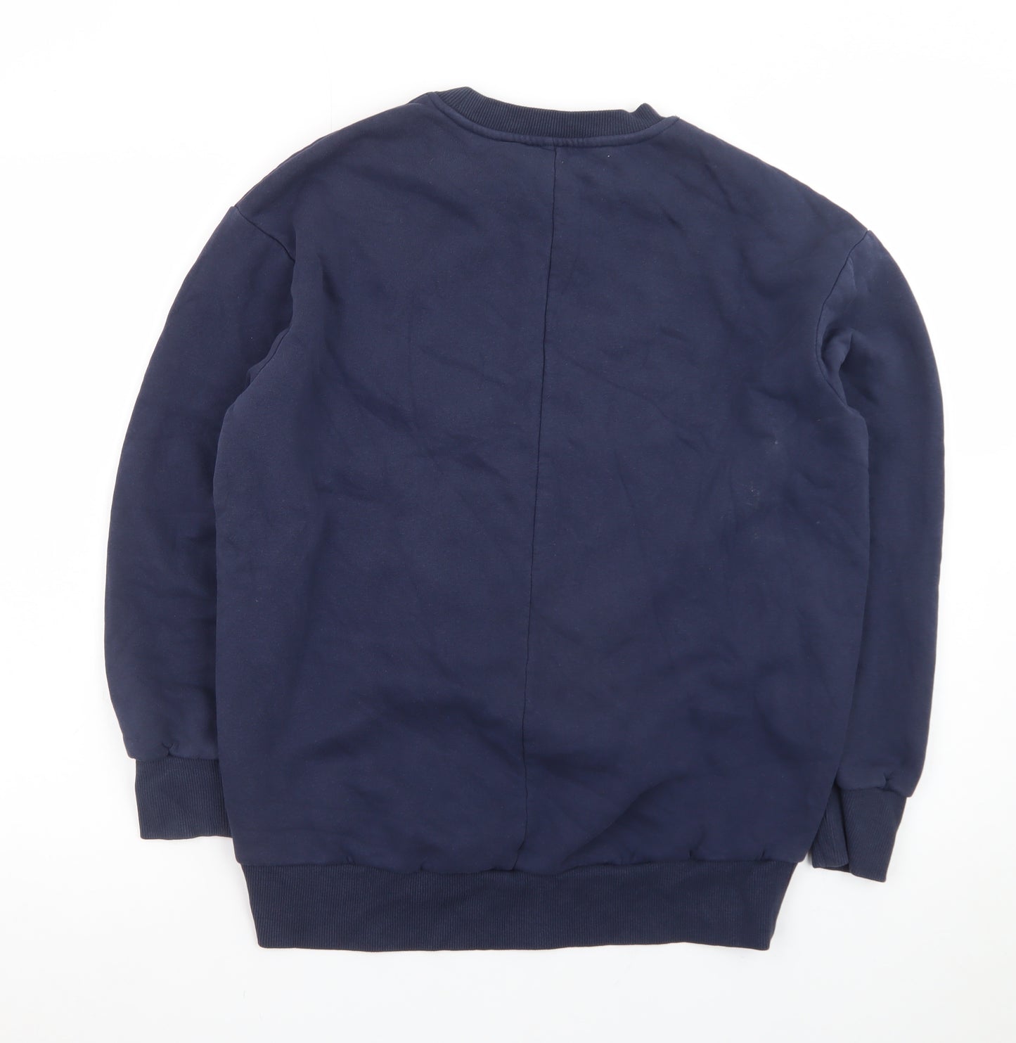 River Island Men's Blue Crew Neck Pullover Sweatshirt Size S