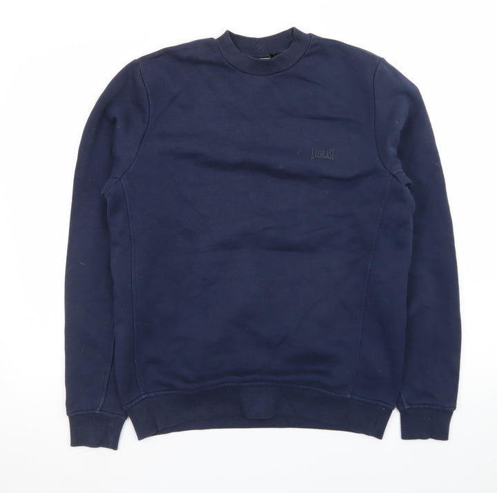 Everlast Men's Blue Pullover Sweatshirt XS Crew Neck Fleece Sportswear