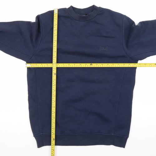 Everlast Men's Blue Pullover Sweatshirt XS Crew Neck Fleece Sportswear